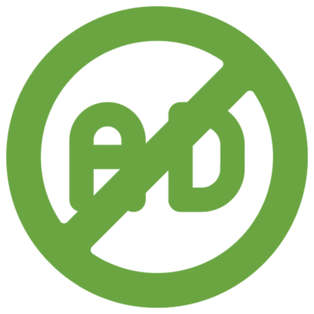 بدون إعلانات مزعجة